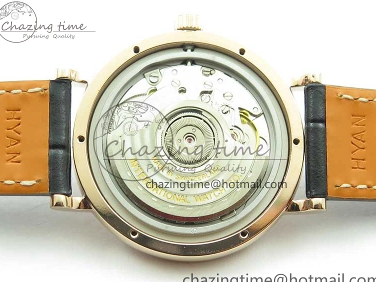 MIROTIME 0522 Durable Portofino 37mm RG V7F 1:1 Best Edition Gray Dial Diamonds Bezel on Black Leather Strap A 7089